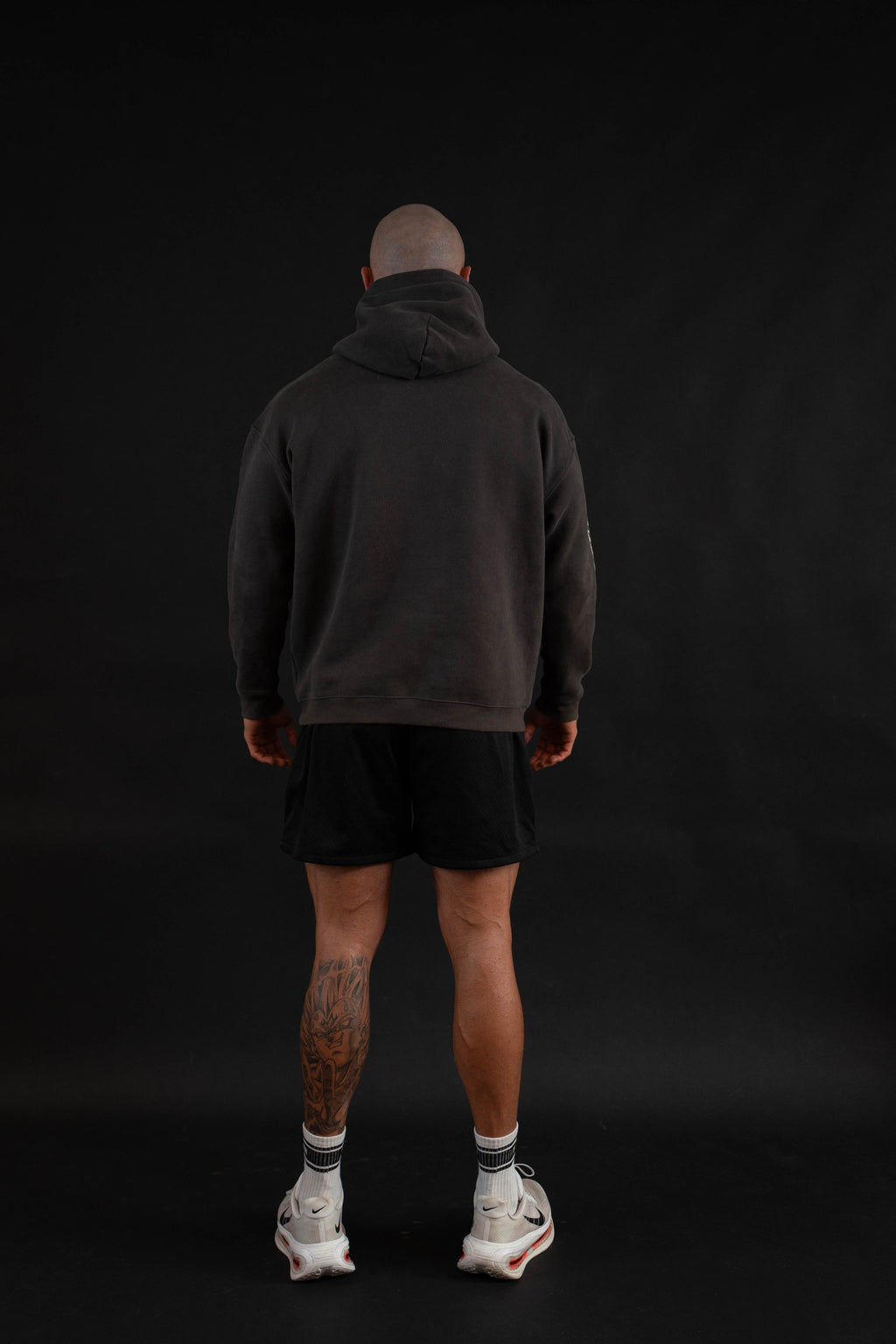 Championship Hoodie back view on a male model