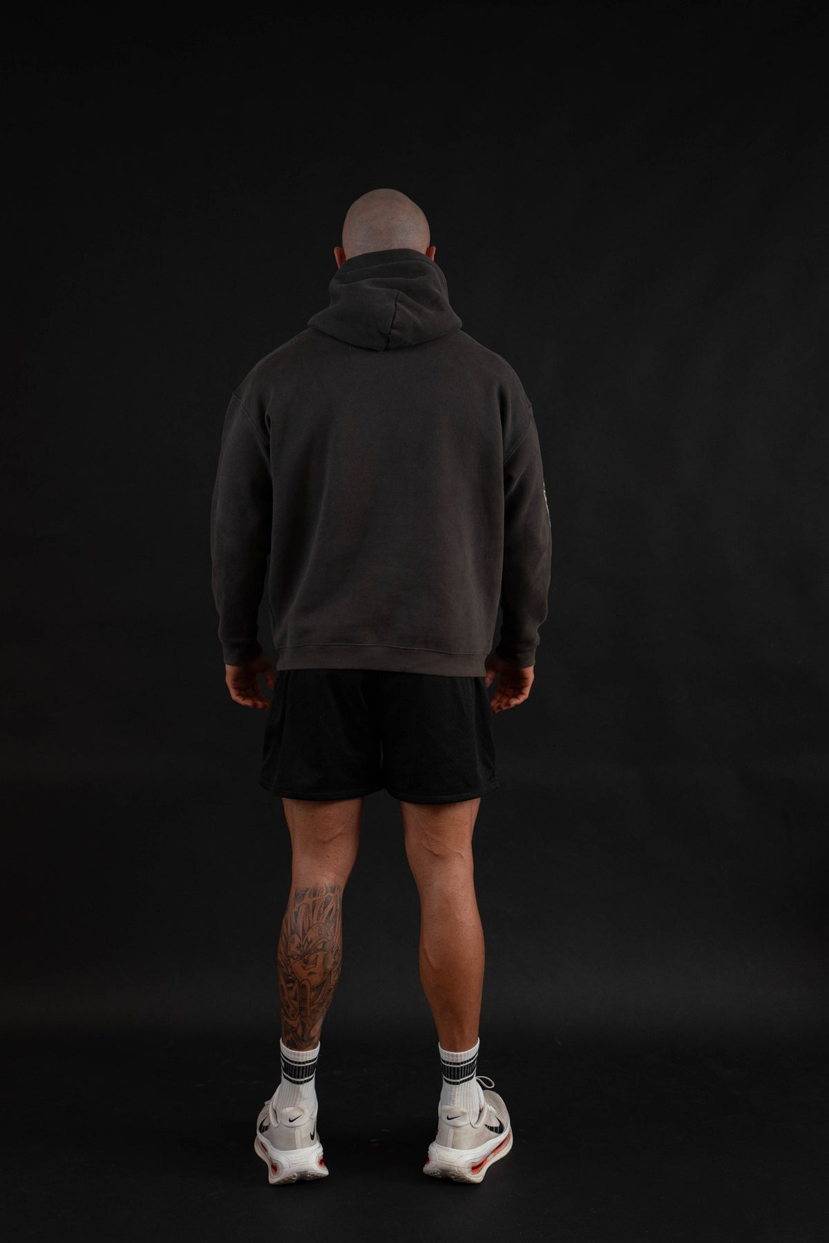 Championship Hoodie back view on a male model