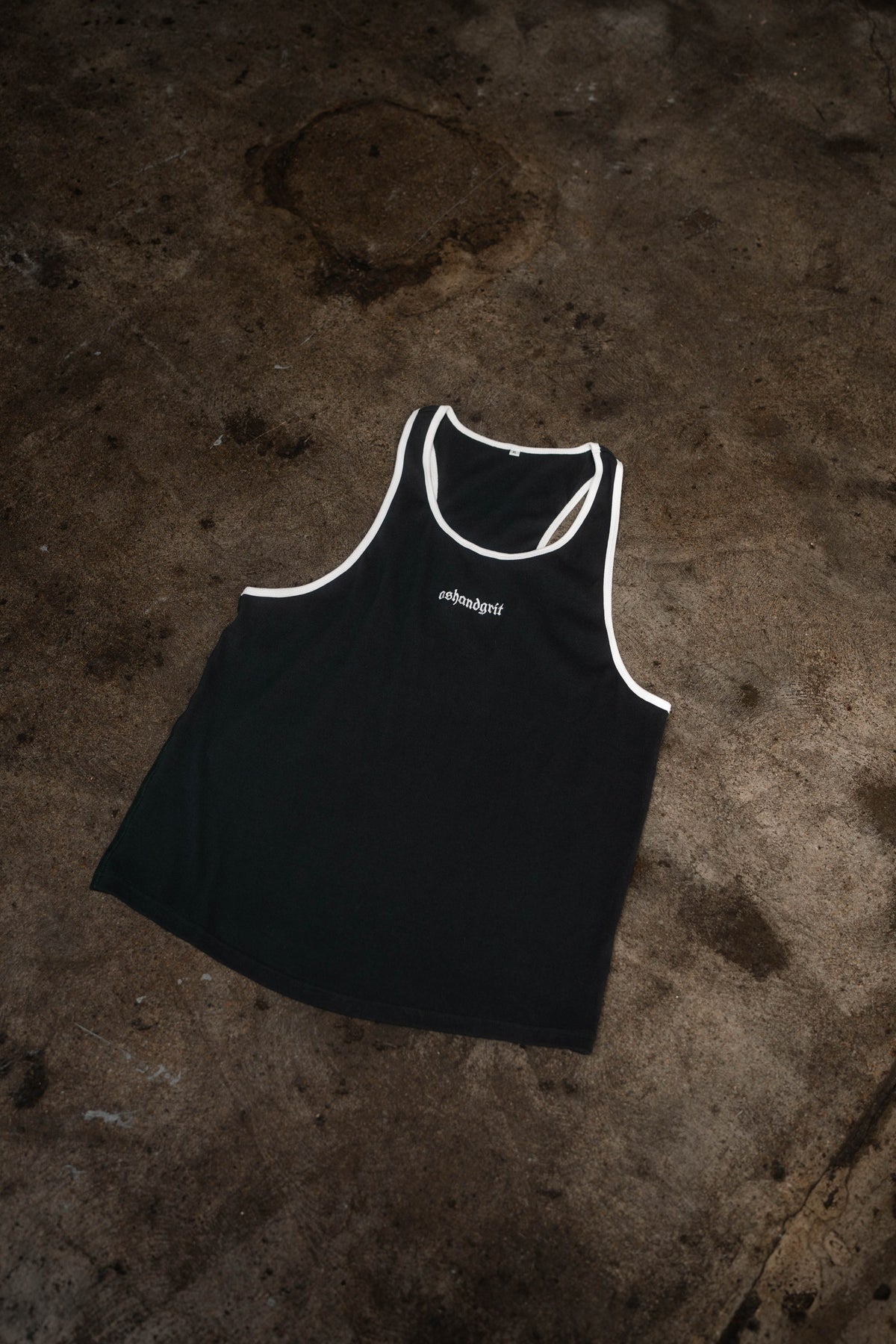 Essential Piped Stringer in Slate Green, flat lay