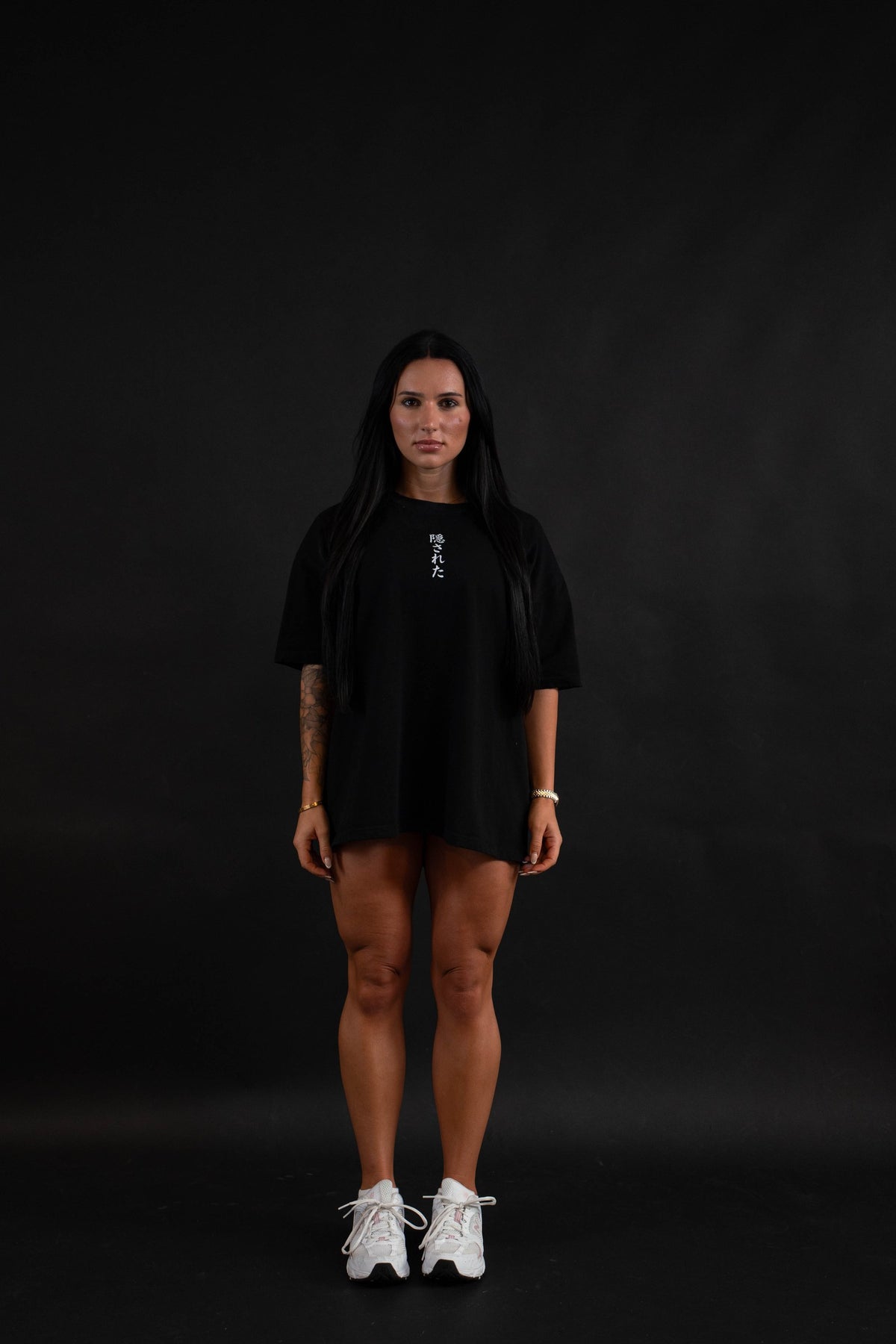 Hidden T-Shirt front view on a female model