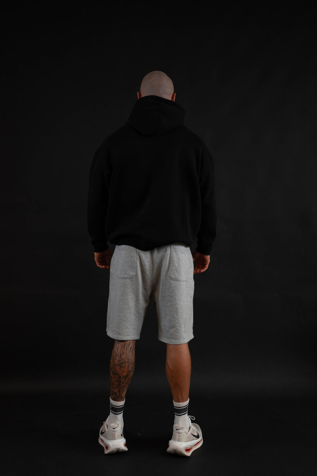Hollow Hoodie back view on a male model