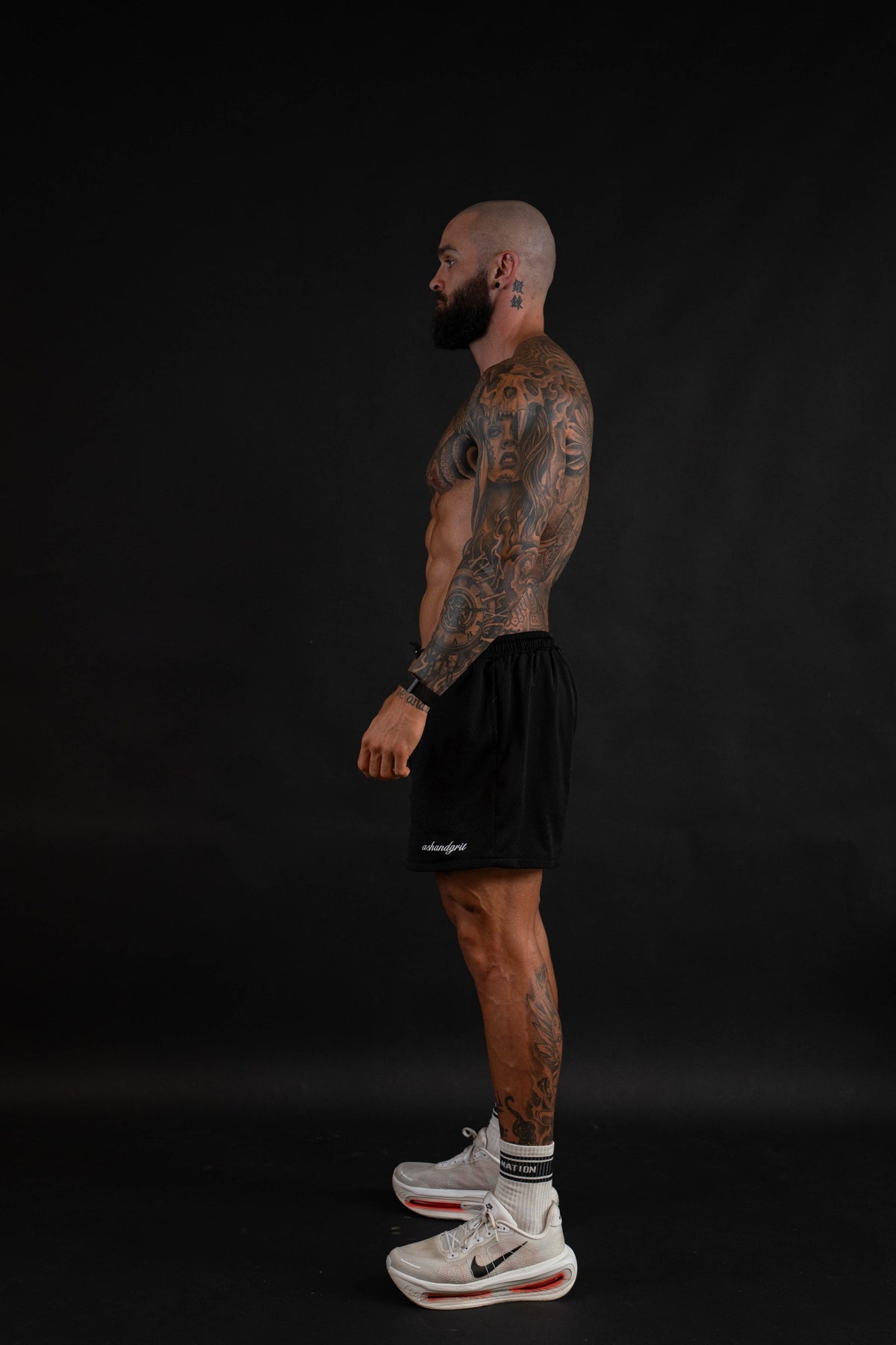 Prowler Mesh Shorts side view on a male model